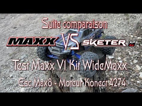 Comparatif Corally Sketer VS Traxxas Maxx - Test Maxx Upgradé - N°2
