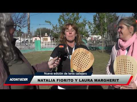 Marcos Juárez: Se desarrolló una jornada de tenis callejero en la ciudad