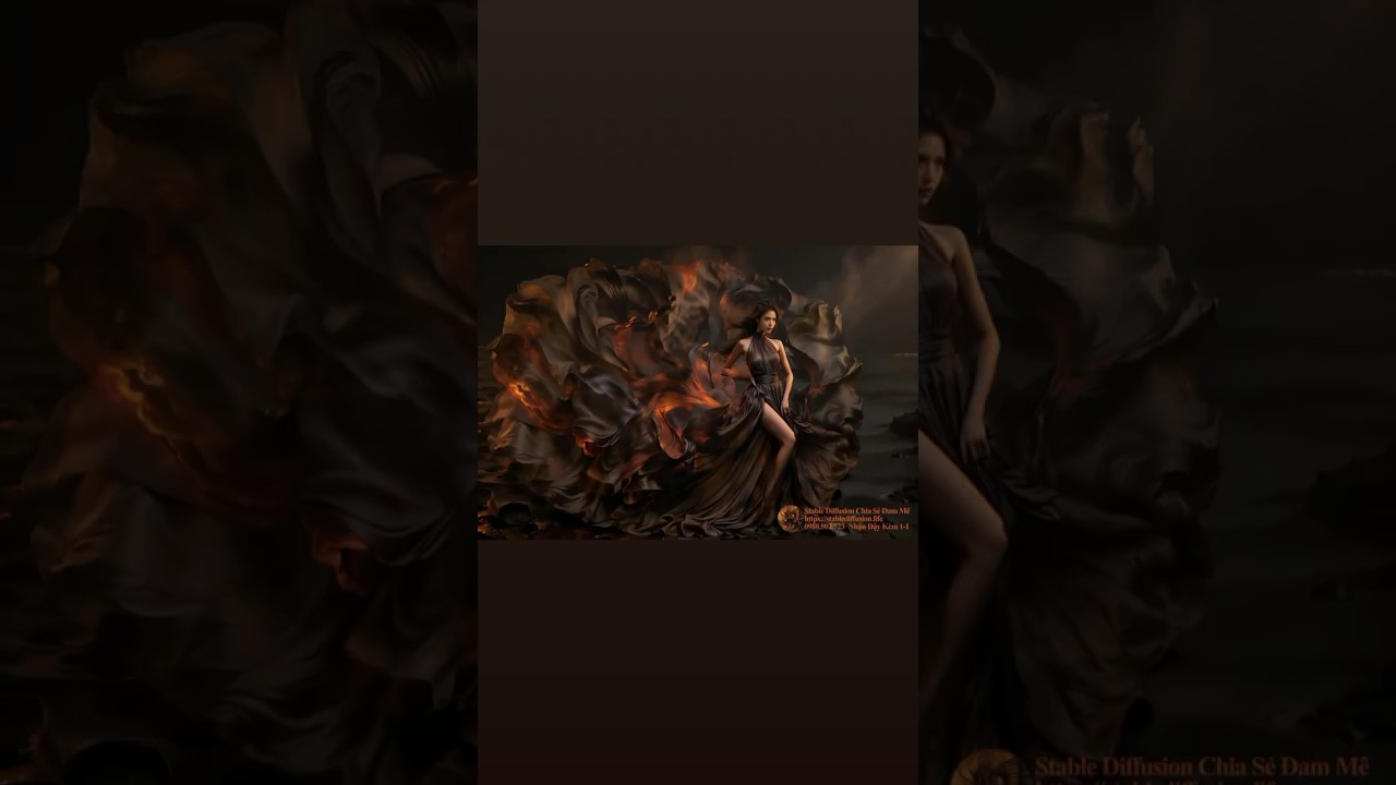 Automatic 1111 webui & lava dress & stable diffusion#ai #youtubegrowth #shortsart #youtube #youtuber