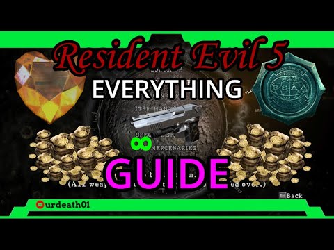 Resident Evil 5 - All of EVERYTHING Guide [Complete 100% playthrough]