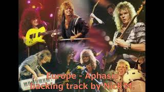 Europe - Aphasia (Live ver.) guitar backing track by Nick M.