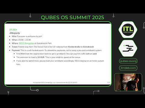 Qubes OS Summit 2025: Day 1