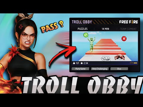 TROLL OBBY Challenge in Free Fire | Most Funny & Hard Map Ever 😂 | SOLO AFFY 