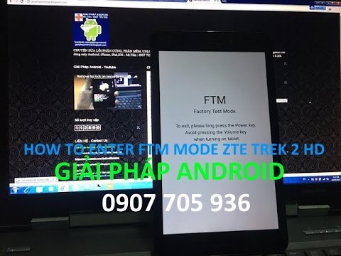 how to boot into FTM mode - Recovery mode factory data reset ZTE Trek 2 HD