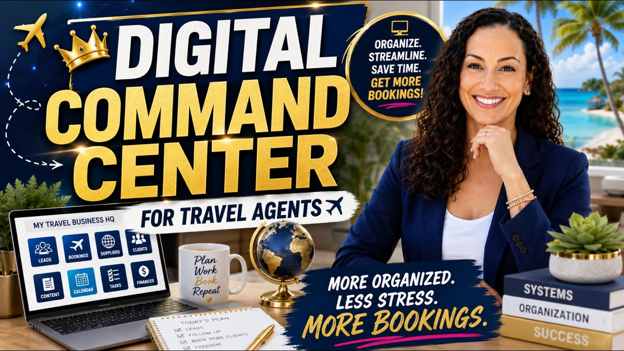 Digital Command Center for Travel Agents | Organize Your Travel Business Like a Pro ✈️