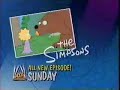 The Simpsons Fox Promo 1990 The Call Of The Simpsons S01E07 10 Second