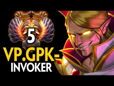 10K MMR INVOKER | TOP 5 EUROPE GPK INVOKER vs STORM SPIRIT MID + GH RUBICK | Dota 2 Invoker