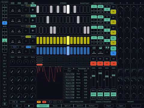 Fun & Powerful Sequencer Groovebox - Cong Burn Strokes for iOS. FIRST JAM!!