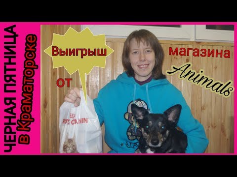 Черная пятница. Краматорк. Выигрыш от магазина Animals.