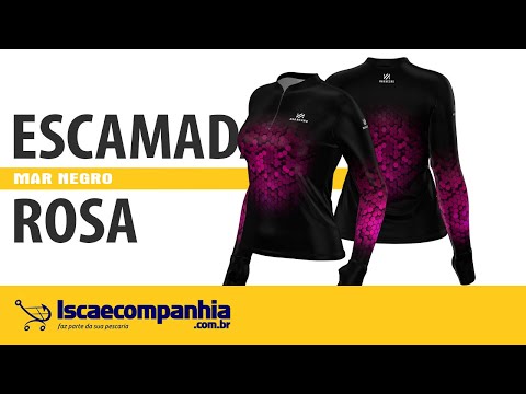 Vídeo Camiseta Feminina Mar Negro 49429 - Escamada Rosa