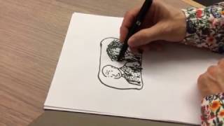 Comment j'ai dessiné Gaëtan Roussel et Rachida Brakni (Lady Sir), la leçon de dessin de Fred Bernard