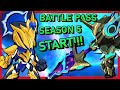 Brawlhalla BATTLE PASS SEASON 5 LAUNCH!! • ALL ITEMS Overview + 1v1 Gameplay