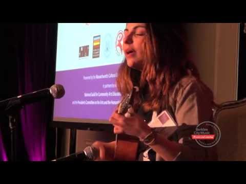 Angelina Botticelli performs at the National Summit of Creative Youth Development