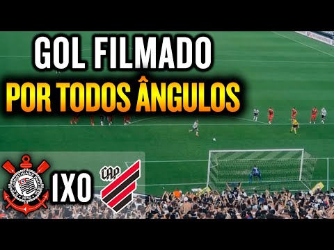 VÁRIOS ÂNGULOS do gol do Fábio Santos | Corinthians 1 x 0 Athletico-PR