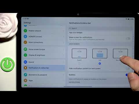 HONOR Pad X8a – How to Hide Notification Content on Lock Screen