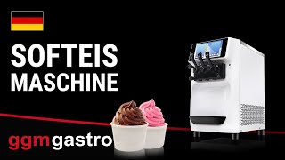 Machine à glace à l’italienne - 30-32L/h - 2,68kW - Écran tactile - 3 parfums (2 + panaché) - À poser