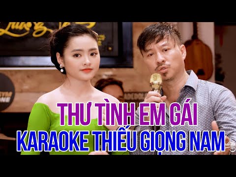 Karaoke Thiếu Giọng Nam Quang Lập - Thư Tình Em Gái | Karaoke Song Ca Với Thu Hường