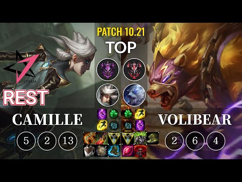 JT Rest Camille vs Volibear Top - KR Patch 10.21