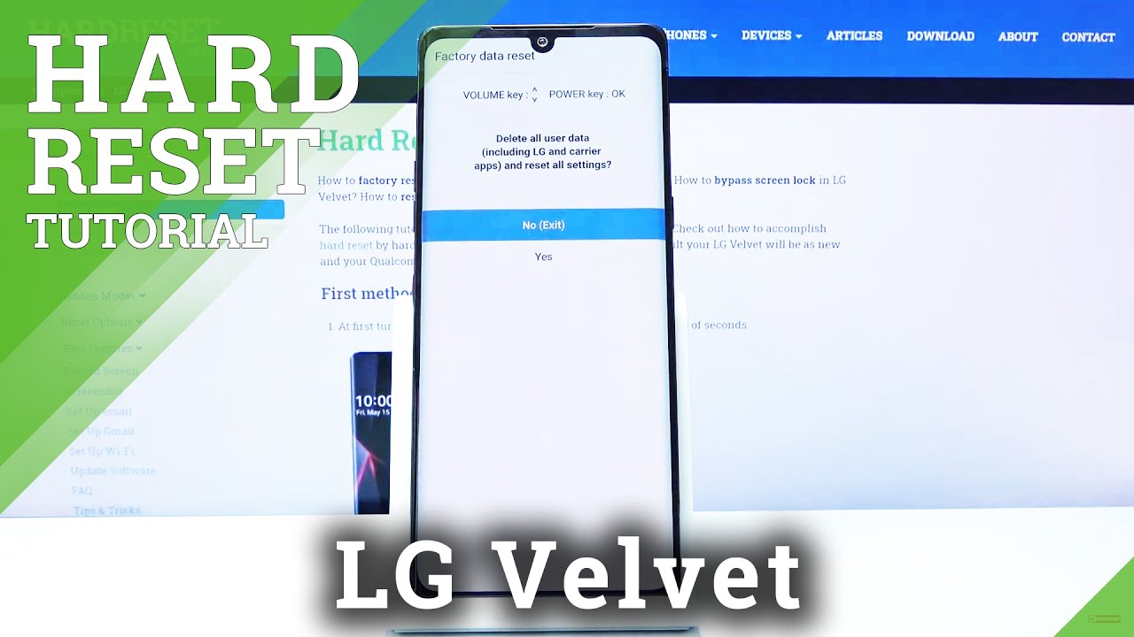 How to Hard Reset LG Velvet – Bypass Screen Lock / Wipe Data