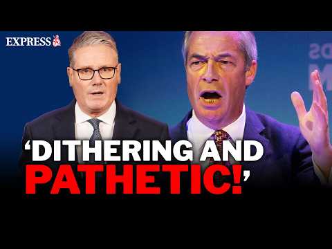 'NOT A LEADER!' - FURIOUS heckler ERUPTS at Farage’s SAVAGE takedown of Starmer