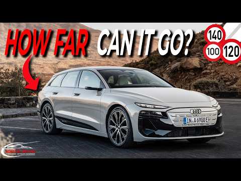 Audi A6 e-tron Avant | Range Test 100km/h vs 120km/h vs 140km/h vs Top Speed | Autobahn