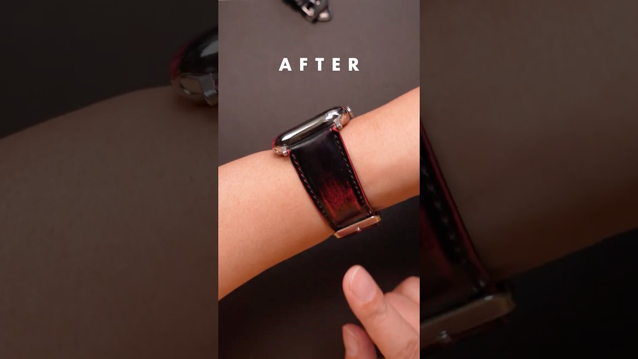 【Apple Watch】自分の色に育てるバンド！HaganのAntique Glass Leatherがおもしろい！ #applewatch #アップルウォッチ