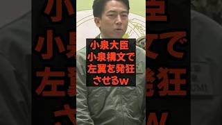 小泉大臣、小泉構文で左翼を発狂させるら #政治 #税金 #自民党 #小泉進次郎