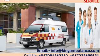 King Road Ambulance in Darbhanga and Muzaffarpur with ICU Setup