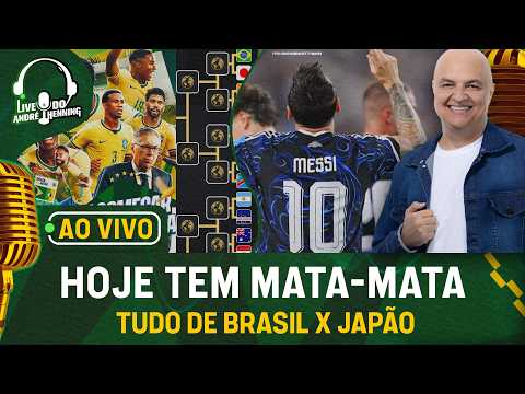 AO VIVO: AMANHÃ TEM BRASIL! CHAVEAMENTO FICOU BOM PRA NÓS?; MESSI HISTÓRICO; HOJE TEM MATA-MATA!