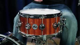 Video thumbnail for DW 14x6.5 Collector's Series Cherry/Mahogany Snare Drum - Natural Cherry by Memphis Drum Shop