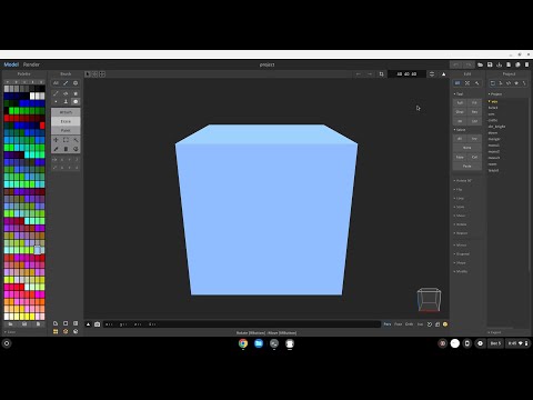 How to install MagicaVoxel on a Chromebook