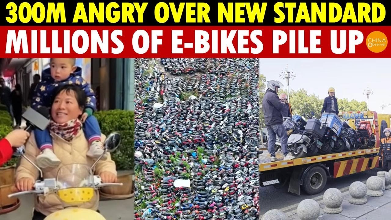 Millions of E-Bikes Pile Up, 90% of Stores Close—China’s New Standard Ignites Anger in 300 Million