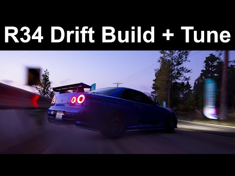 Forza Horizon 5 - Nissan Skyline R34 GTR Drift Build