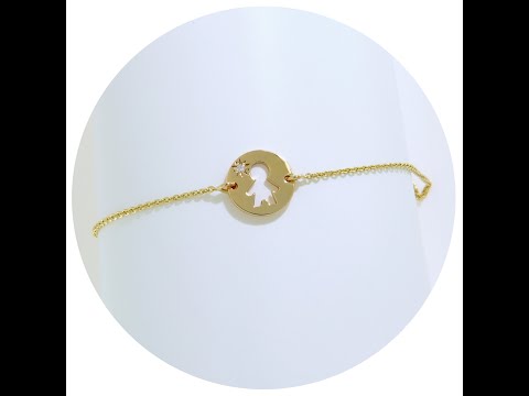 Bratara Lant Aur 14k Silueta Baiat & Diamant Natural