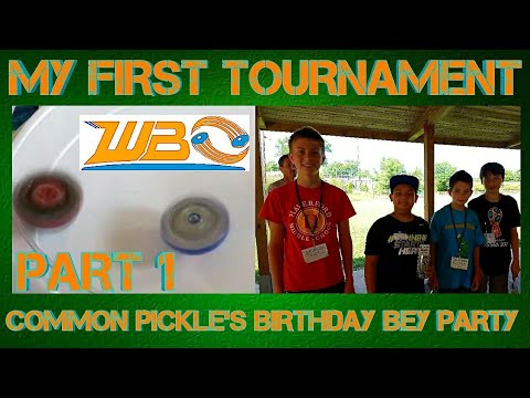 MY FIRST WBO BEYBLADE TOURNAMENT PART 1 | COMMON PICKLE'S BIRTHDAY BEY PARTY | D & B'S FUN STUFF