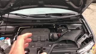 COOLANT RESERVOIR LOCATION - HONDA ODYSSEY