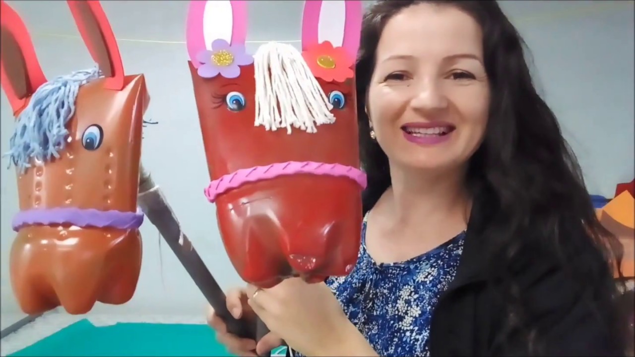 PASSO A PASSO CAVALINHOS DE GARRAFA PET