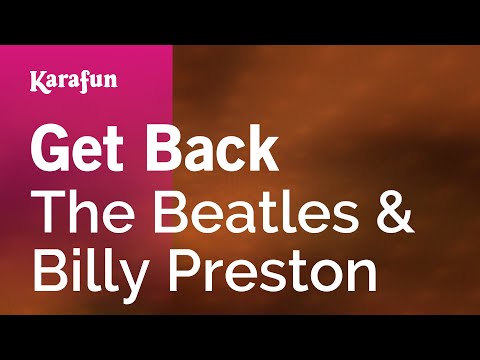Get Back - The Beatles | Karaoke Version | KaraFun