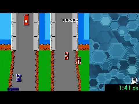 Spy Hunter(NES) - 1 loop speedrun in 3:06