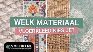Welk materiaal vloerkleed kies je? | Advies door Volero - de vloerkled