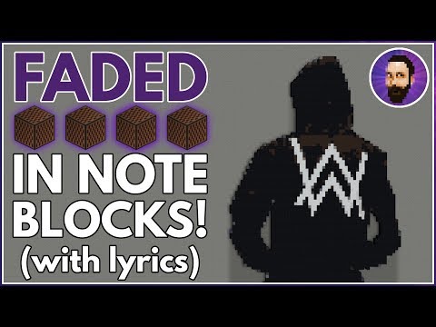 acatterz - Alan Walker - Faded ♪ Minecraft Note Block Song (Lyrics)