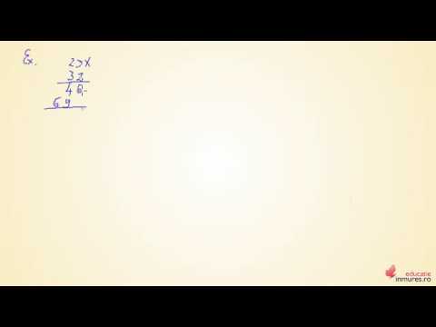 Înmultirea numerelor de două cifre -  Matematică clasa a IV a