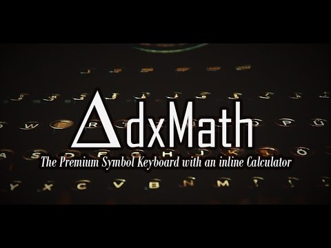 dxMath Lite - Math Keyboard