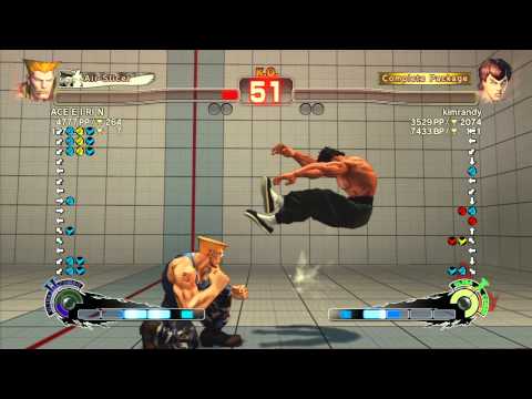 SSF4 AE 2012: ACE E I RI N (Guile) vs kimrandy (Fei Long) - Xbox Live Ranked Match