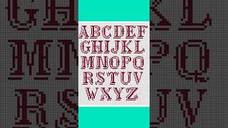 #crossstitch  #alphabet for #dusutidesign #handmade