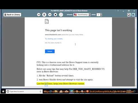 Fix ERR_TOO_MANY_REDIRECTS error in Brave Browser (2023 updated)