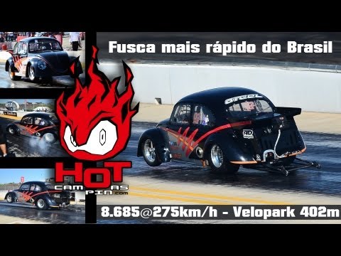 Fusca mais rápido do Brasil - 8.685@275km/h - Velopark 402m