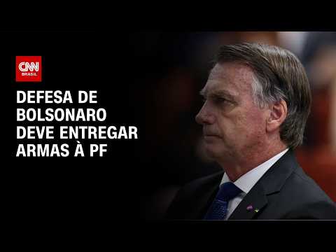 Defesa deve entregar armas de Bolsonaro à PF nesta segunda-feira (6) | CNN NOVO DIA