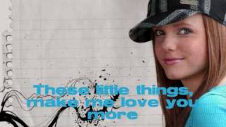 Tiffany Alvord - Little Things (Lyrics on screen &amp; download link)