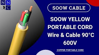 Nassau SOOW Yellow Portable Cord 600V | SOOW Yellow Cable | 90°C | Nassau National Cable